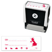 Postkruising ID GB Verenigd Koninkrijk Zelfinktende Stempel (In situ)