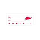 Postkruising ID SG Singapore Weather Datum Zelfinktende Stempel (Design)