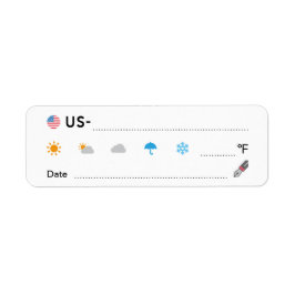 Postkruising-ID US America Weather Date ラ ル Etiket