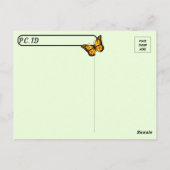 Postkruising: Monarch Butterfly & Caterpijler Briefkaart (Achterkant)