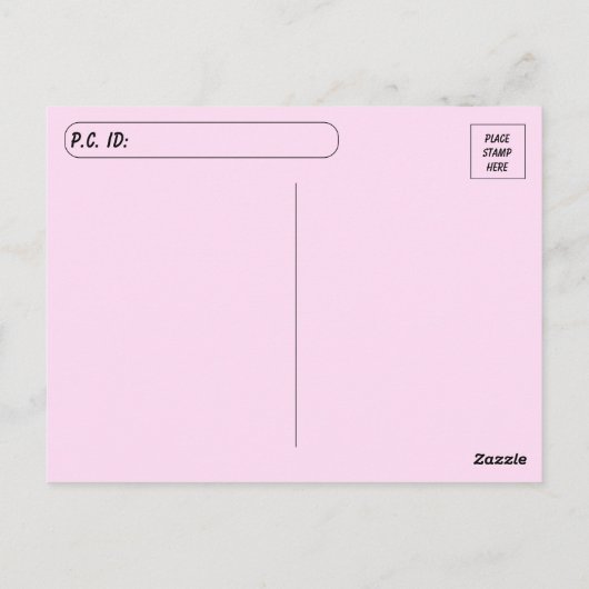 Postkruising Roze Wildbloem Birthday Briefkaart (Achterkant)