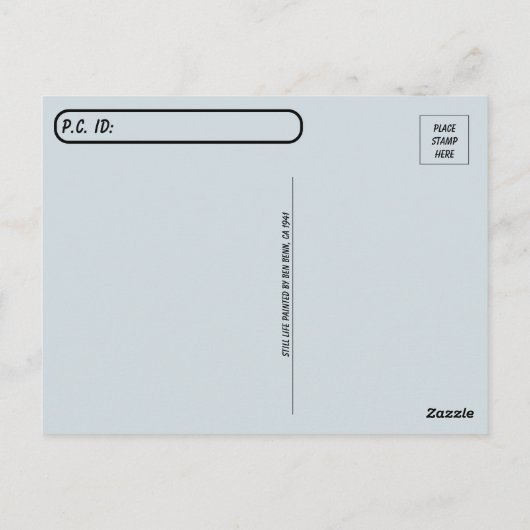 Postkruising - Stilleven getekend door Ben Benn Briefkaart (Achterkant)