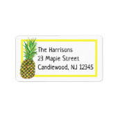 Postlabel anananas etiket (Voorkant)