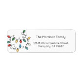 Postlabels, Kerstlabels, Adreslabels Etiket (Voorkant)