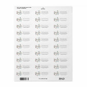 Postlabels, Kerstlabels, Adreslabels Etiket (Full Sheet)
