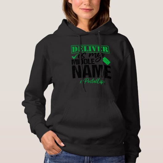 Postleven Postbeambte Postbode Levering Q Hoodie (Voorkant)