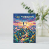 Pöstlingberg Oostenrijk Briefkaart (Staand voorkant)