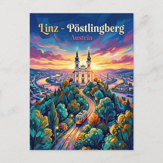 Pöstlingberg Oostenrijk Briefkaart (Voorkant)