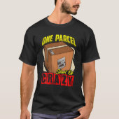 Postloondienst Shirt Postkoerier Een pakketreis Ko (Voorkant)