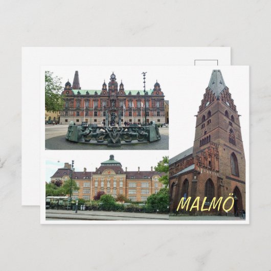 postmalmo briefkaart (Voorkant / Achterkant)