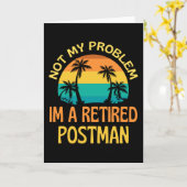 Postman in ruste Mijn probleem niet meer Kaart (Gele Bloem)