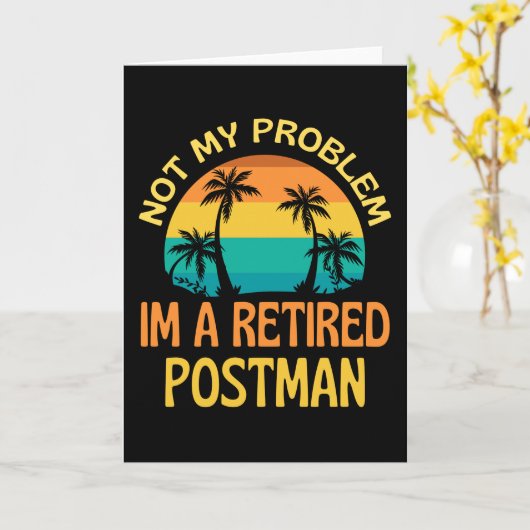 Postman in ruste Mijn probleem niet meer Kaart (Gele Bloem)