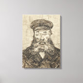 Postman Joseph Roulin (Sepia Sketch) (van Gogh) Canvas Afdruk (Voorkant)