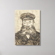 Postman Joseph Roulin (Sepia Sketch) (van Gogh)