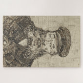 Postman Joseph Roulin (Sepia Sketch) (van Gogh) Legpuzzel (Horizontaal)