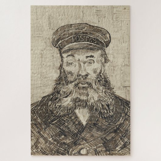 Postman Joseph Roulin (Sepia Sketch) (van Gogh) Legpuzzel (Verticaal)