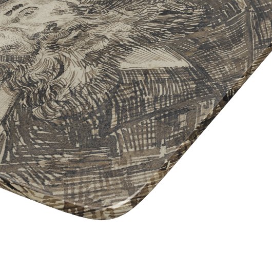 Postman Joseph Roulin (Sepia Sketch) (van Gogh) Snijplank (Hoek)