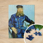 Postman Joseph Roulin | Vincent Van Gogh Legpuzzel<br><div class="desc">Portret van de postman Joseph Roulin (1888) van de Nederlandse postimpressionist Vincent Van Gogh. Het originele schilderij is een olie op canvas. Het portret is een van de schilderijen van Van Gogh van zijn goede vriend, een postbediende in de Zuid-Franse stad Arles. In deze versie staat postman Roulin aan een...</div>