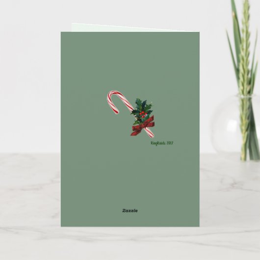  Postman Kerstmis Custom Feestdagen Kaart (Achterkant)