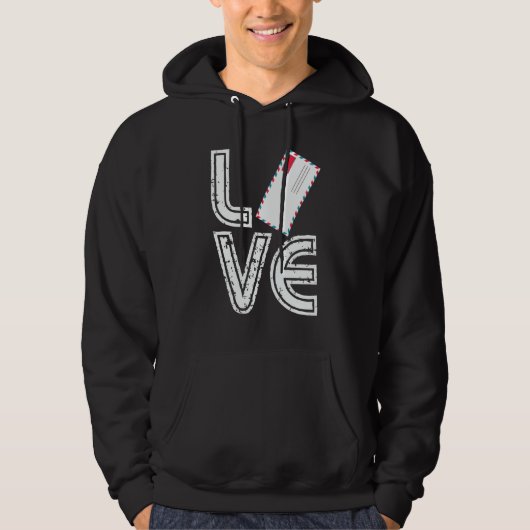 Postman Love Postal Worker Mail Carrier Letter Hoodie (Voorkant)
