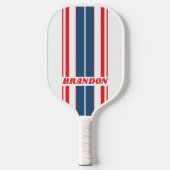 Postman Nostalgic Board Strepen met Naam Pickleball Paddle (Voorkant)