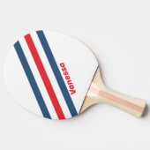 Postman nostalgische strepen met naam tafeltennisbatje (Zijkant)