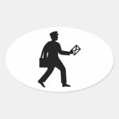Postman Ovale Sticker (Voorkant)