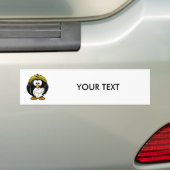 Postman Penguin Bird Cartoon Bumpersticker (Op auto)