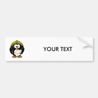 Postman Penguin Bird Cartoon Bumpersticker