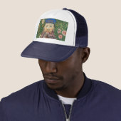 Postman Portret van Van Gogh Trucker Pet (In situ)