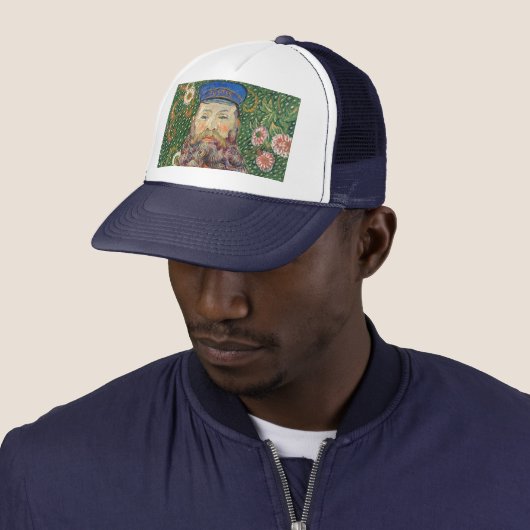 Postman Portret van Van Gogh Trucker Pet (In situ)