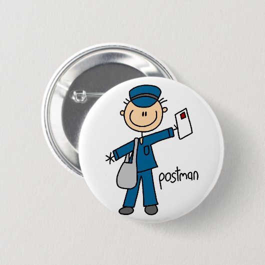 Postman Stick Figuur Button (Voorkant /achterkant)