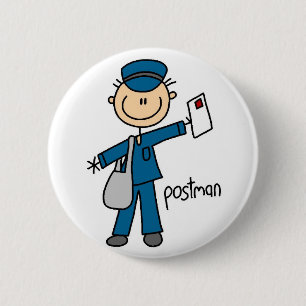 Postman Stick Figuur Button