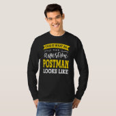 Postmanbaan Titel Werknemer T-shirt (Voorkant volledig)