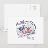 Postmark Duluth 55812 Briefkaart (Voorkant / Achterkant)