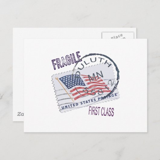 Postmark Duluth 55812 Briefkaart (Voorkant / Achterkant)