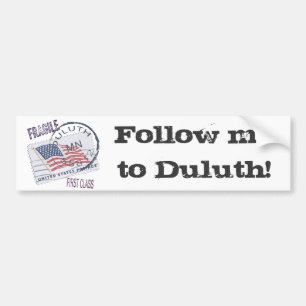 Postmark Duluth 55812 Bumpersticker