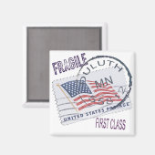 Postmark Duluth 55812 Magneet (Voorkant / Achterkant)