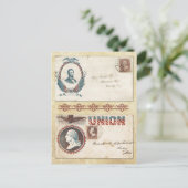 Postmarkeerde Burgeroorlog Enveloppen met Presiden Briefkaart (Staand voorkant)