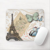 postmarkscripts vlinder Parijs Effiel Tower Muismat (Met muis)