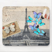 postmarkscripts vlinder Parijs Effiel Tower Muismat (Voorkant)