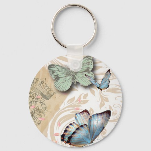 postmarkscripts vlinder Parijs Effiel Tower Sleutelhanger (Voorkant)