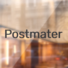 Postmaster Levering Driver Car Window Decal