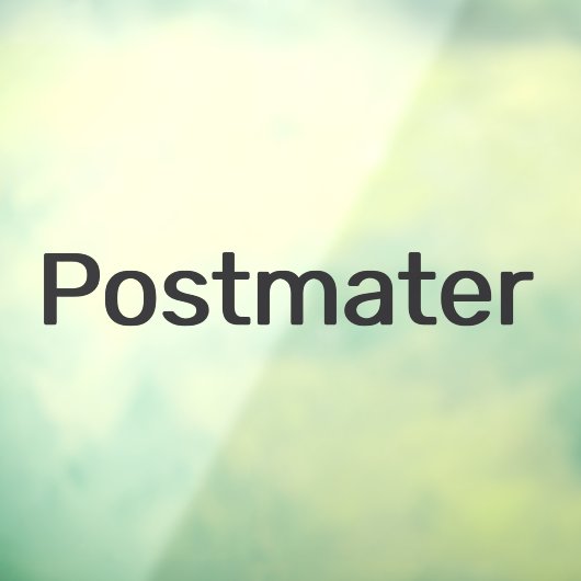 Postmaster Levering Driver Car Window Decal (Vel 3)