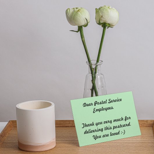 Postmedewerkers Hartelijk dank Briefkaart