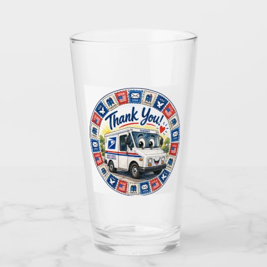 Postmedewerkers Waardering  Glas (Voorkant)