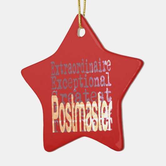 Postmeester Extraordinaire Keramisch Ornament (Links)
