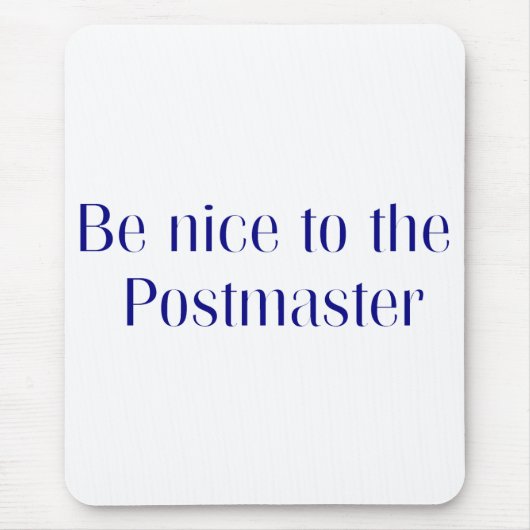 Postmeester Mousepad Muismat (Voorkant)
