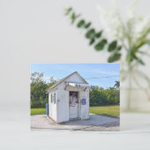Postmeester, Ochopee, Florida, kleinste Post Kanto Briefkaart (Staand voorkant)