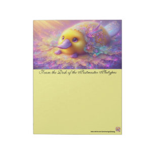 Postmeester Platypus Slakkenpost Briefpapier Notitieblok